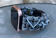 Load image into Gallery viewer, Paracord Watch Band compatible with Fitbit Versa 1, Versa Lite, Versa 2, Versa 3, Versa 4, Sense, Sense 2 (watch not included).