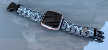Load image into Gallery viewer, Paracord Watch Band compatible with Fitbit Versa 1, Versa Lite, Versa 2, Versa 3, Versa 4, Sense, Sense 2 (watch not included).