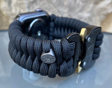 Lade das Bild in den Galerie-Viewer, Paracord Watch Band compatible with Apple Watch Series 1, 2, 3, 4, 5, 6, 7 & SE (watch not included)