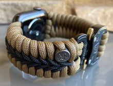 Cargar imagen en el visor de la galería, Paracord Watch Band compatible with Apple Watch Series 1, 2, 3, 4, 5, 6, 7, 8, 9, Ultra, Ultra 2 & SE (watch not included)