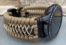 Load image into Gallery viewer, Samsung Galaxy Watch Band, Galaxy 42mm, Galaxy 46mm, Gear S3 Frontier, Gear S3 Classic, Gear Sport, 550 Paracord Watch Band.