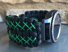 Load image into Gallery viewer, Samsung Galaxy Watch Band, Galaxy 42mm, Galaxy 46mm, Gear S3 Frontier, Gear S3 Classic, Gear Sport, 550 Paracord Watch Band.