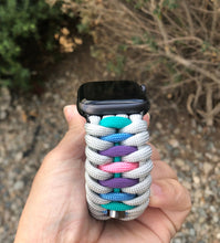 Lade das Bild in den Galerie-Viewer, Paracord Watch Band compatible with Apple Watch Series 1, 2, 3, 4, 5, 6, 7, 8, 9, Ultra, Ultra 2 & SE (watch not included)