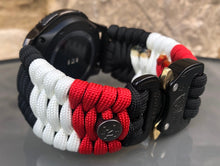Load image into Gallery viewer, Samsung Galaxy Watch Band, Galaxy 42mm, Galaxy 46mm, Gear S3 Frontier, Gear S3 Classic, Gear Sport, 550 Paracord Watch Band.