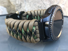 Load image into Gallery viewer, Samsung Galaxy Watch Band, Galaxy 42mm, Galaxy 46mm, Gear S3 Frontier, Gear S3 Classic, Gear Sport, 550 Paracord Watch Band.