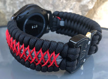 Load image into Gallery viewer, Samsung Galaxy Watch Band, Galaxy 42mm, Galaxy 46mm, Gear S3 Frontier, Gear S3 Classic, Gear Sport, 550 Paracord Watch Band.