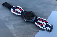 Load image into Gallery viewer, Samsung Galaxy Watch Band, Galaxy 42mm, Galaxy 46mm, Gear S3 Frontier, Gear S3 Classic, Gear Sport, 550 Paracord Watch Band.