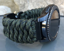 Load image into Gallery viewer, Samsung Galaxy Watch Band, Galaxy 42mm, Galaxy 46mm, Gear S3 Frontier, Gear S3 Classic, Gear Sport, 550 Paracord Watch Band.