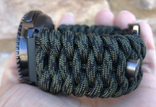 Load image into Gallery viewer, Samsung Galaxy Watch Band, Galaxy 42mm, Galaxy 46mm, Gear S3 Frontier, Gear S3 Classic, Gear Sport, 550 Paracord Watch Band.