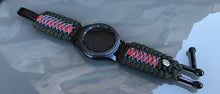 Load image into Gallery viewer, Samsung Galaxy Watch Band, Galaxy 42mm, Galaxy 46mm, Gear S3 Frontier, Gear S3 Classic, Gear Sport, 550 Paracord Watch Band.