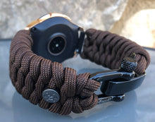 Load image into Gallery viewer, Samsung Galaxy Watch Band, Galaxy 42mm, Galaxy 46mm, Gear S3 Frontier, Gear S3 Classic, Gear Sport, 550 Paracord Watch Band.