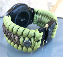 Load image into Gallery viewer, Samsung Galaxy Watch Band, Galaxy 42mm, Galaxy 46mm, Gear S3 Frontier, Gear S3 Classic, Gear Sport, 550 Paracord Watch Band.