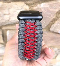 Charger l'image dans la galerie, Paracord Watch Band compatible with Apple Watch Series 1, 2, 3, 4, 5, 6, 7, 8, Ultra & SE (watch not included)