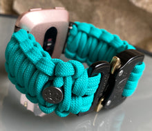 Lade das Bild in den Galerie-Viewer, Paracord Watch Band compatible with Fitbit Versa 1, Versa Lite, Versa 2, Versa 3, Versa 4, Sense, Sense 2 (watch not included).