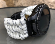 Load image into Gallery viewer, Samsung Galaxy Watch Band, Galaxy 42mm, Galaxy 46mm, Gear S3 Frontier, Gear S3 Classic, Gear Sport, 550 Paracord Watch Band.