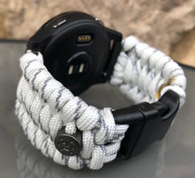Load image into Gallery viewer, Paracord Watch Band compatible with Garmin Approach S12, Approach S40, Approach S42, D2 Air, Vivoactive 3S, Vivoactive 3, Vivoactive 3 Music, Vivoactive 4S, Vivoactive 4, Venu, Venu 2S, Venu 2, Venu SQ, Venu Music (watch not included)