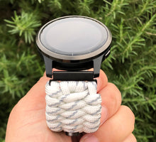 Load image into Gallery viewer, Paracord Watch Band compatible with Garmin Approach S12, Approach S40, Approach S42, D2 Air, Vivoactive 3S, Vivoactive 3, Vivoactive 3 Music, Vivoactive 4S, Vivoactive 4, Venu, Venu 2S, Venu 2, Venu SQ, Venu Music (watch not included)