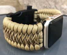 Lade das Bild in den Galerie-Viewer, Paracord Watch Band compatible with Apple Watch Series 1, 2, 3, 4, 5, 6, 7, 8, Ultra & SE (watch not included)