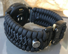Load image into Gallery viewer, Paracord Watch Band compatible with Garmin Approach S12, Approach S40, Approach S42, D2 Air, Vivoactive 3S, Vivoactive 3, Vivoactive 3 Music, Vivoactive 4S, Vivoactive 4, Venu, Venu 2S, Venu 2, Venu SQ, Venu Music (watch not included)