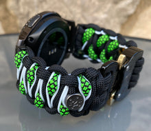 Load image into Gallery viewer, Samsung Galaxy Watch Band, Galaxy 42mm, Galaxy 46mm, Gear S3 Frontier, Gear S3 Classic, Gear Sport, 550 Paracord Watch Band.