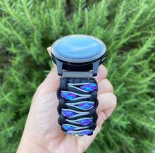 Load image into Gallery viewer, Paracord Watch Band compatible with Garmin Approach S12, Approach S40, Approach S42, D2 Air, Vivoactive 3S, Vivoactive 3, Vivoactive 3 Music, Vivoactive 4S, Vivoactive 4, Venu, Venu 2S, Venu 2, Venu SQ, Venu Music (watch not included)