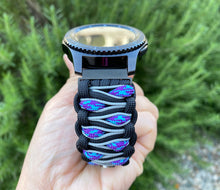 Load image into Gallery viewer, Samsung Galaxy Watch Band, Galaxy 42mm, Galaxy 46mm, Gear S3 Frontier, Gear S3 Classic, Gear Sport, 550 Paracord Watch Band.
