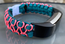 Load image into Gallery viewer, Paracord watch band personalized to replace bands for Fitbit Inspire, Fitbit Luxe, and Fitbit Alta (watch not included)