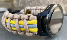 Load image into Gallery viewer, Paracord Watch Band compatible with Garmin Approach S12, Approach S40, Approach S42, D2 Air, Vivoactive 3S, Vivoactive 3, Vivoactive 3 Music, Vivoactive 4S, Vivoactive 4, Venu, Venu 2S, Venu 2, Venu SQ, Venu Music (watch not included)