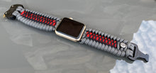 Charger l'image dans la galerie, Paracord Watch Band compatible with Apple Watch Series 1, 2, 3, 4, 5, 6, 7, 8, 9, Ultra, Ultra 2 & SE (watch not included)