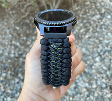 Load image into Gallery viewer, Samsung Galaxy Watch Band, Galaxy 42mm, Galaxy 46mm, Gear S3 Frontier, Gear S3 Classic, Gear Sport, 550 Paracord Watch Band.