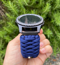 Load image into Gallery viewer, Samsung Galaxy Watch Band, Galaxy 42mm, Galaxy 46mm, Gear S3 Frontier, Gear S3 Classic, Gear Sport, 550 Paracord Watch Band.