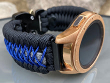 Load image into Gallery viewer, Samsung Galaxy Watch Band, Galaxy 42mm, Galaxy 46mm, Gear S3 Frontier, Gear S3 Classic, Gear Sport, 550 Paracord Watch Band.