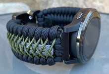 Charger l'image dans la galerie, Paracord watch band compatible with Garmin Approach S12/S40/S42, D2 Air/X10, Vivoactive, Venu, Vivomove, Forerunner 55/245/255/645/745 (watch not included)