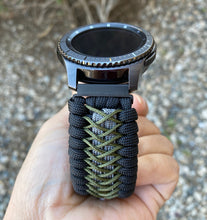 Load image into Gallery viewer, Samsung Galaxy Watch Band, Galaxy 42mm, Galaxy 46mm, Gear S3 Frontier, Gear S3 Classic, Gear Sport, 550 Paracord Watch Band.