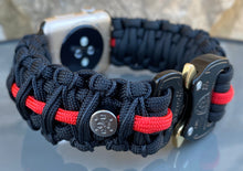 Load image into Gallery viewer, Paracord Watch Band compatible with Apple Watch Series 1, 2, 3, 4, 5, 6, 7 & SE (watch not included)