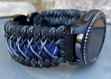 Load image into Gallery viewer, Samsung Galaxy Watch Band, Galaxy 42mm, Galaxy 46mm, Gear S3 Frontier, Gear S3 Classic, Gear Sport, 550 Paracord Watch Band.