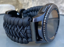 Load image into Gallery viewer, Samsung Galaxy Watch Band, Galaxy 42mm, Galaxy 46mm, Gear S3 Frontier, Gear S3 Classic, Gear Sport, 550 Paracord Watch Band.