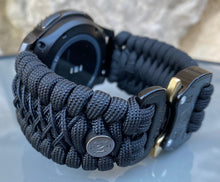Load image into Gallery viewer, Samsung Galaxy Watch Band, Galaxy 42mm, Galaxy 46mm, Gear S3 Frontier, Gear S3 Classic, Gear Sport, 550 Paracord Watch Band.