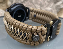 Load image into Gallery viewer, Samsung Galaxy Watch Band, Galaxy 42mm, Galaxy 46mm, Gear S3 Frontier, Gear S3 Classic, Gear Sport, 550 Paracord Watch Band.