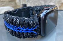 Lade das Bild in den Galerie-Viewer, Paracord Watch Band compatible with Apple Watch Series 1, 2, 3, 4, 5, 6, 7 & SE (watch not included)
