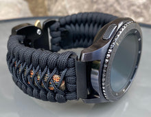 Load image into Gallery viewer, Samsung Galaxy Watch Band, Galaxy 42mm, Galaxy 46mm, Gear S3 Frontier, Gear S3 Classic, Gear Sport, 550 Paracord Watch Band.