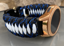 Load image into Gallery viewer, Samsung Galaxy Watch Band, Galaxy 42mm, Galaxy 46mm, Gear S3 Frontier, Gear S3 Classic, Gear Sport, 550 Paracord Watch Band.
