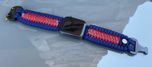 Load image into Gallery viewer, Personalized Paracord Watch Band for Apple Watch Series 1-11, Ultra, Ultra 2, Ultra 3, and SE (watch not included).