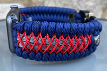 Load image into Gallery viewer, Personalized Paracord Watch Band for Apple Watch Series 1-11, Ultra, Ultra 2, Ultra 3, and SE (watch not included).