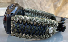 Load image into Gallery viewer, Samsung Galaxy Watch Band, Galaxy 42mm, Galaxy 46mm, Gear S3 Frontier, Gear S3 Classic, Gear Sport, 550 Paracord Watch Band.