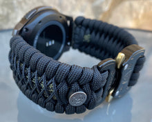 Load image into Gallery viewer, Samsung Galaxy Watch Band, Galaxy 42mm, Galaxy 46mm, Gear S3 Frontier, Gear S3 Classic, Gear Sport, 550 Paracord Watch Band.