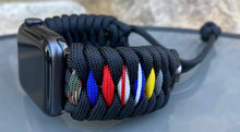 Lade das Bild in den Galerie-Viewer, Paracord Watch Band compatible with Apple Watch Series 1, 2, 3, 4, 5, 6, 7 & SE (watch not included)