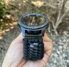 Load image into Gallery viewer, Samsung Galaxy Watch Band, Galaxy 42mm, Galaxy 46mm, Gear S3 Frontier, Gear S3 Classic, Gear Sport, 550 Paracord Watch Band.