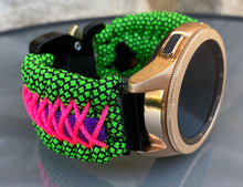 Load image into Gallery viewer, Samsung Galaxy Watch Band, Galaxy 42mm, Galaxy 46mm, Gear S3 Frontier, Gear S3 Classic, Gear Sport, 550 Paracord Watch Band.