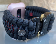 Load image into Gallery viewer, Paracord Watch Band compatible with Fitbit Versa 1, Versa Lite, Versa 2, Versa 3, Versa 4, Sense, Sense 2 (watch not included).